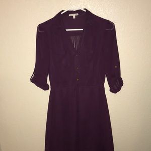 Plum Sheer Dress